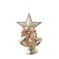 thumbnail image 3 of Campana de lazo de Navidad, de Navidad, adorno de campana de lazo, colgante de campana de Navidad para decoración, fiesta, patio, puerta Estrella de cinco puntas, 3 of 8