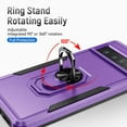 thumbnail image 3 of TECH CIRCLE Google Pixel 7 Pro Case, Magnetic Ring Kickstand Military Grade Shockproof Heavy Duty Protective with Magnetic Car Mount Holder For Google Pixel 7 Pro 6.7 inch,Purple, 3 of 6