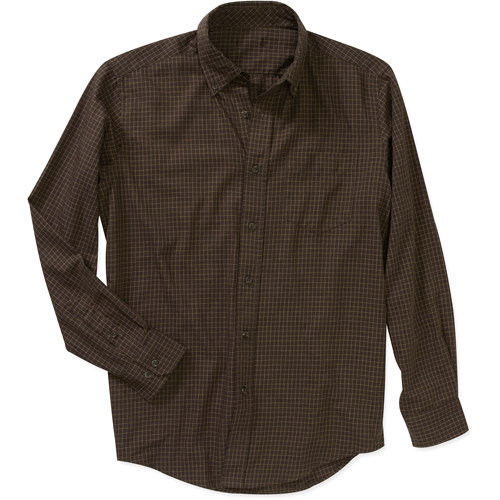 George Men's Long Sleeve Plaid Shirt