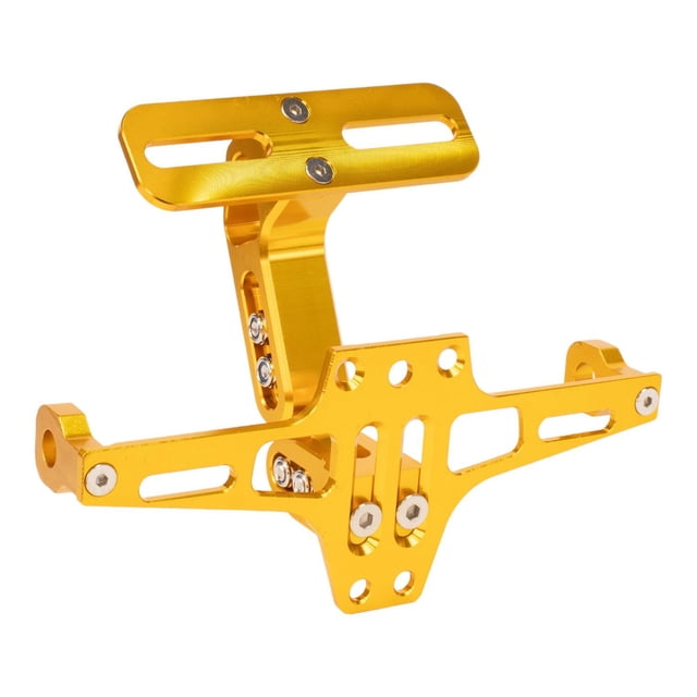 Porta placa universal para motocicleta amarillo Kinlley