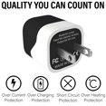 thumbnail image 2 of ACE USB Wall Charger, 5V/1A 6 Pack Wall Charger Brick Base Adapter Charging Block Charger Cube Plug Charger Box, Universal, Red, Orange, Black, Blue, Grey, Green, 2 of 3