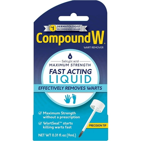 Compound W Liquid Wart Remover, 0.31 fl oz, 2 Pack