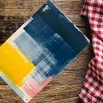 thumbnail image 6 of JRXY Gold and Blue Abstract Art Metal Painting 12*8in 12x8in, 6 of 6