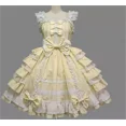 thumbnail image 5 of Lolita Dresses Sweet Pink Bows Ruffles Cotton Mini Skirts Girl Cosplay Custome, 5 of 5