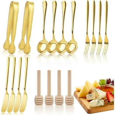 100-Pack Wooden Handle Cheese Spreader Knives – Stainless Steel Butter Knives For Charcuterie Boards