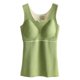 thumbnail image 1 of Sonducket Ropa interior térmica de invierno para mujer, Top de alta elasticidad para mantener el calor, chaleco básico adelgazante informal, accesorio de Camisetas sin mangas Verde 3XL Sonducket  AP013374-16, 1 of 6