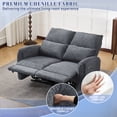thumbnail image 4 of Recliner Loveseat, 2-Seater Zero Clearance Power Reclining Sofa with USB/Type-C Charging, Breathable Chenille Fabric Wall-Hugger Couch for Small Living Room & Apartment (Blue), 4 of 7