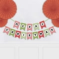 thumbnail image 2 of Inkdotpot Pre Strung BuntingMerry ChristmasBanner Ready to Hang Kraft Rustic Wall Decor Bunting Flag Garland, 2 of 8