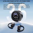 thumbnail image 4 of Open Ear Headphones Wireless, Secure Fit for Running Sports, Bluetooth 5.3 Sweatproof Headset with Microphone, Pain-Free Comfort Design for Gym Workouts, Music and Calls, 4 of 10