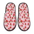 thumbnail image 1 of Balery Hand Drawn Strawberry Pantuflas de Casa de Felpa Silenciosas con Diseño Estampado, Zapatillas Cómodas Antideslizantes de Algodón para Interior-Medium, 1 of 8