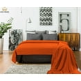 thumbnail image 2 of 100% Cotton Basket Weave Thermal Bed Blanket Breathable Super Soft Layering All Season Light Weight for Home Decoration, 2 of 5