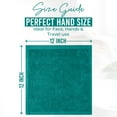 thumbnail image 3 of Dan River Washcloths pack of 12 High-Quality Soft Cotton Absorbent and Multipurpose Wash Clothes for Face & Body - Teal, 12x12in, 3 of 8