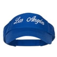thumbnail image 5 of Los Angeles Embroidered Washed Cotton Visor - Royal OSFM, 5 of 5