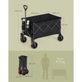 thumbnail image 5 of SONGMICS Carrito Plegable de Transporte 150L 4 Ruedas con Frenos, 5 of 5