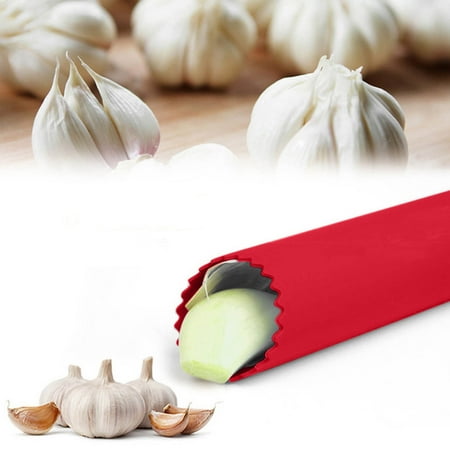 

Augper Warehouse Garlic Press - Silicone Garlic Peeler - Easy Roller Garlic Peeling Tube -Silicone Tool-Peels Garlic Cloves In Seconds Without Smell From Hands - Skin Roller