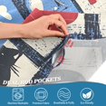 thumbnail image 5 of Yayeee Kitchen Curtains Tier Set of 2 Light Filtering 57"x36" Over Sink Window Panels, Black Cats and Hearts, 5 of 7