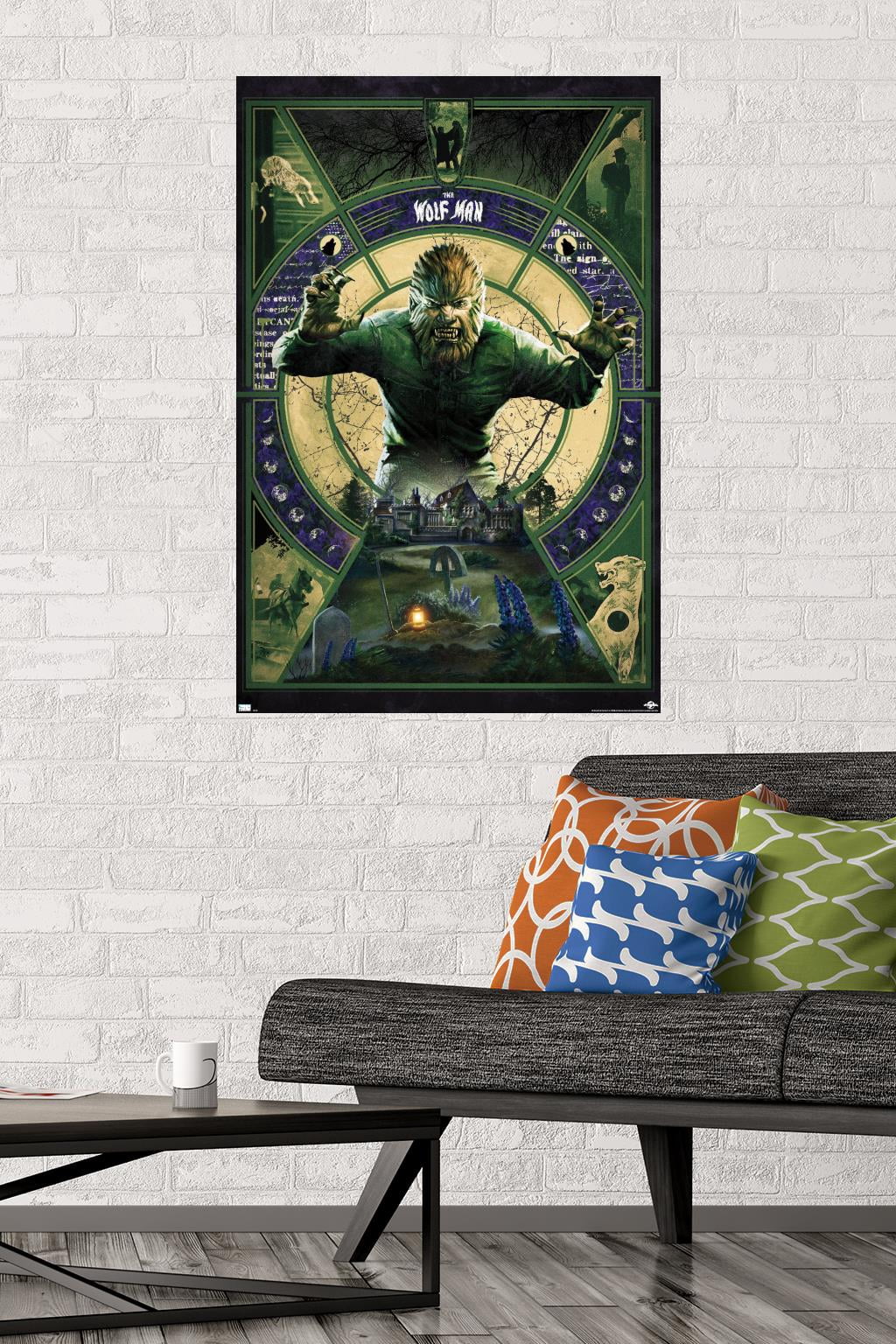 The Wolf Man - Illustration Wall Poster, 22.375" x 34"
