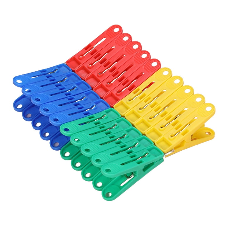 Pack of 20 - Cloth Hanging Clips Cloth pins Cloth pegs - Multi color Cloth  pins
