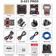 LAUNCH X431 PRO5 Diagnostic Scanner - J2534 ECU Coding, Topology Mapping, 2-Year Update,Intelligent Diagnostics