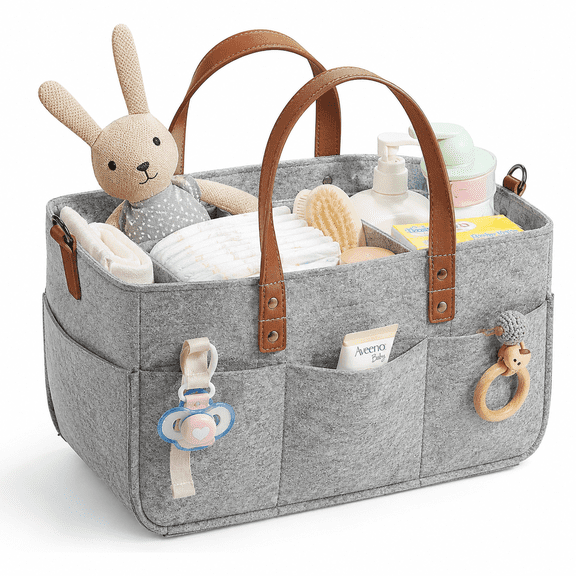 Baby Diaper Caddy Organizer,Diaper Organizer,Baby Organizer,Car Diaper Caddy,Baby Caddy Organizer,Portable Diaper Caddy,Diaper Organizer for Changing Table,Baby Organizer for Nursery,13"x6.3"x7"