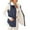 Navy, variant on Breezora Women Full Zip Waist Padded Sleeveless Gilet Thermal Body Warmer Winter Casual Layered Vest with Drawstring and Pockets L Size Blackish Green