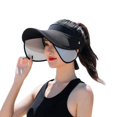 thumbnail image 1 of Sports Visor Hat Adjustable Unisex Empty Top Sun Protection Hat Beach Visor Cap, 1 of 8