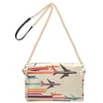thumbnail image 2 of FORMRS Women Crossbody Purse with Chain Strap Vegan Leather Shoulder Handbag, Flying Planes, 2 of 7