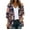 Navy, variant on Bcak to School Savings! Aqestyerly Women Plus Size Coats Women's Floral Print Puff Sleeve Kimono Cardigan Loose Chiffon Cover Up Casual Blouse Tops