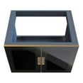 thumbnail image 3 of Rosario 30" Wood Floating Vanity Base w/ Glass Facade in Matte Blue, 3 of 5