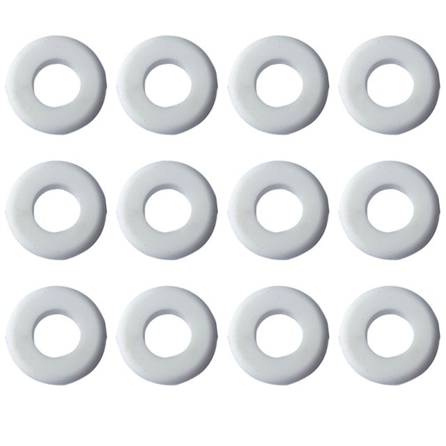 Yimiti 12Pcs Tennis Racket Vibration Dampeners Racquetball Racket String Shock Absorber,White