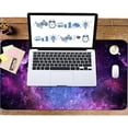 thumbnail image 6 of Extended Gaming Mouse Pad(35.4x15.7 in), Large Desk Pad Laptop Computer Keyboard Mat Waterproof Desk Decor Writing Pad for Work, Game, Office, Home - Galactic, 6 of 6