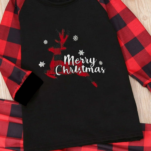 Pjs for Girls 10 12 Years Old Christmas Baby Kids Child Printed Top Pants Family Matching Pajamas Set Christmas Pjs on Clearance