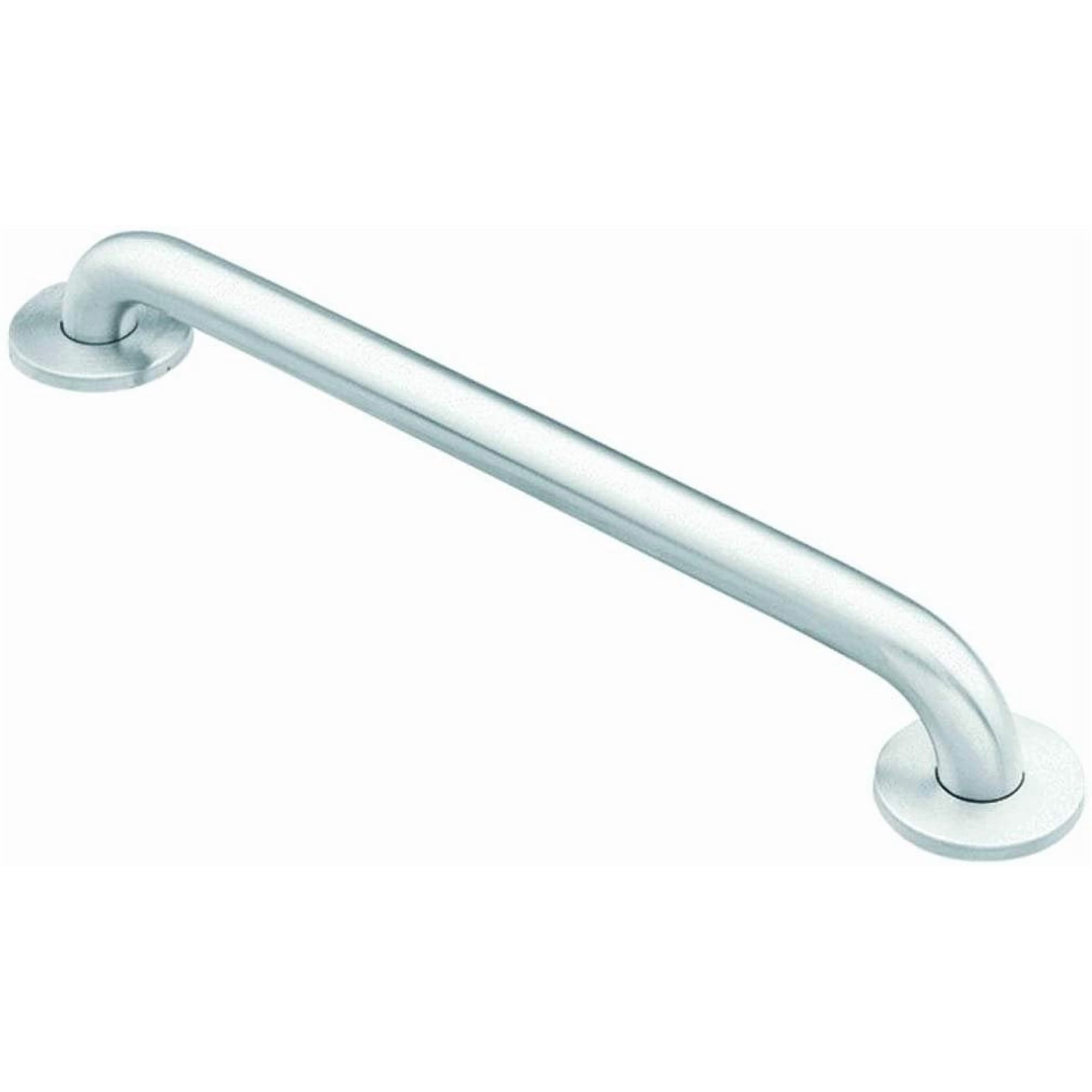 Moen 8724 ADA-Compliant Bathroom Grab Bar, in Stainless — Concealed-Screw Wall-Mount, ADA Spec