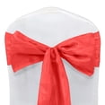 thumbnail image 6 of Efavormart 5 Pack | 6"x106" Accordion Crinkle Taffeta Chair Sashes - Red, 6 of 11