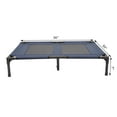 thumbnail image 4 of Pawhut Elevated Cooling Summer Pet Bed With Mesh Ventilation, Blue, 36" x 30", 4 of 7