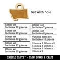 thumbnail image 2 of Montana State Silhouette Wood Mini Charms Shapes DIY Craft Jewelry - With Hole - 18mm (17pcs), 2 of 7