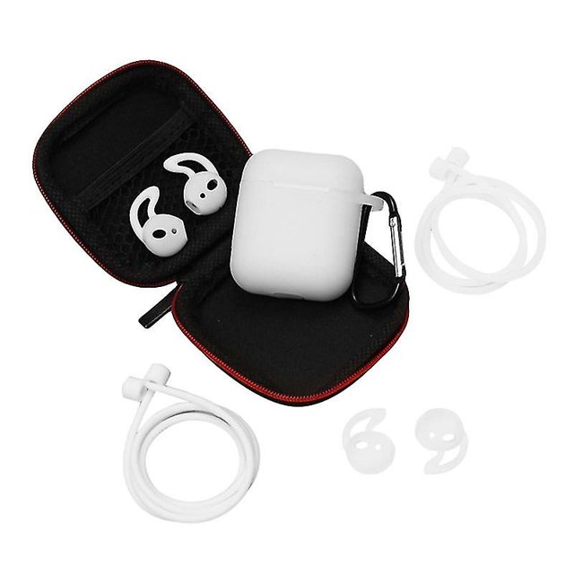 Bluelans 7 Uds bolsa de almacenamiento de auriculares portátil de silicona compatible con Bluetooth caja Csae Compatible con Airpods