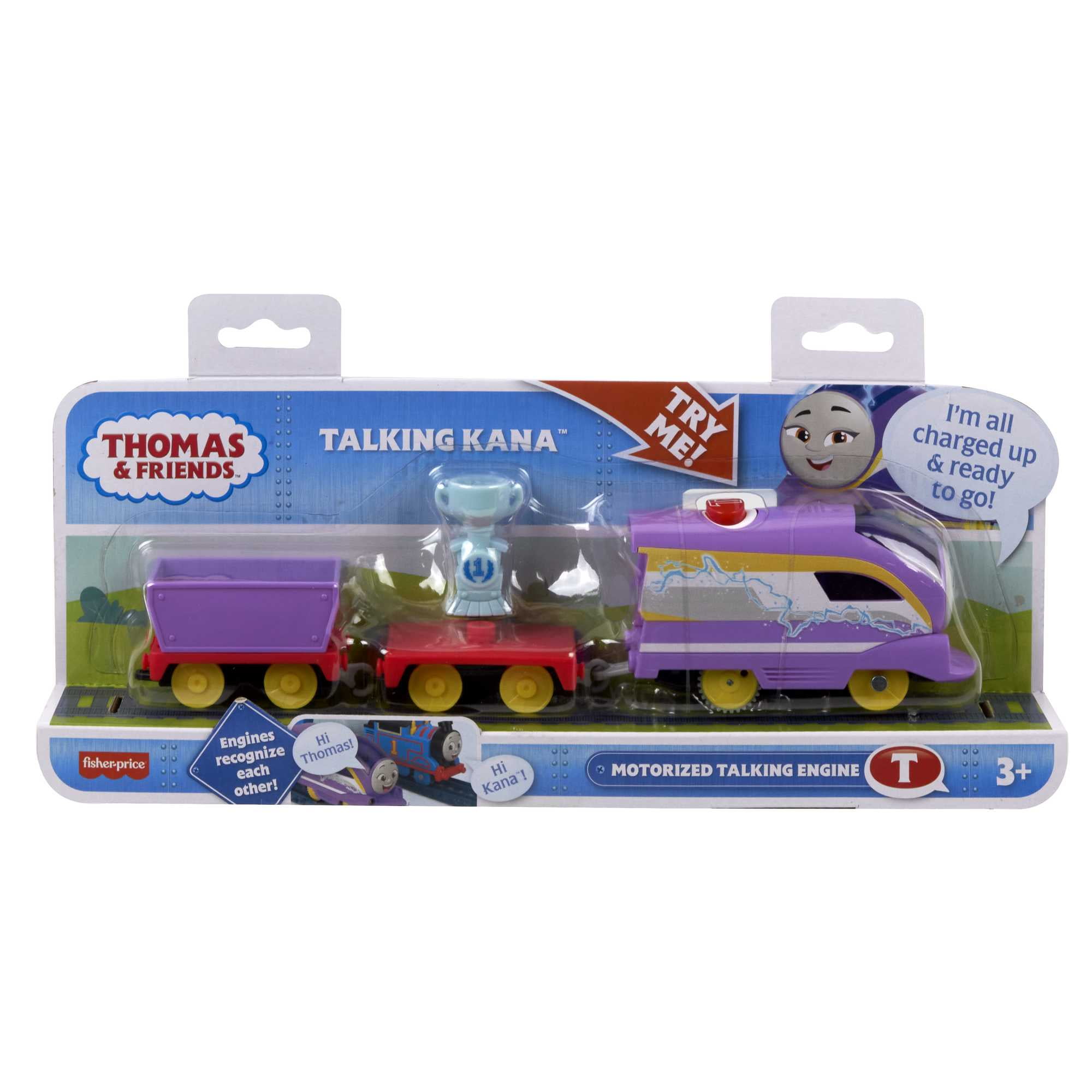 Thomas & Friends Talking Kana Toy Train Play Vehicle, Motorized Engine with Phrases & Sounds