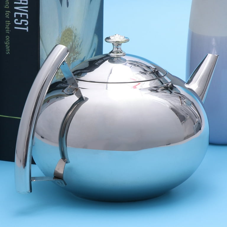 Luvan 44oz Glass Tea Kettle with Infuser,1.3L Clear Tea Pot for Loose  Tea,Glass Teapot Blooming Tea