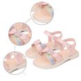 thumbnail image 4 of Huowey Kids Girl Princess Sandals Rhinestone Slingback Sandals Ankle Strap Casual Bohemian Beach Shoes Relaxed Fit Footwear, 5-5.5 Years, 4 of 9