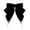 Black, variant on DARING DIVA Women's Retro Velvet Ribbon Pre-Tied Bow Tie Black