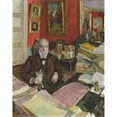thumbnail image 2 of Édouard Vuillard 15x18 Gold Ornate Wood Frame and Double Matted Museum Art Print Titled - Theodore Duret (1912), 2 of 4