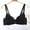 Black, variant on Sakmal Women Plus Size Bras Red Lace Full-Coverage Adjustable Straps Wireless Bra Bra for Ladies