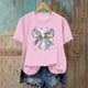 thumbnail image 4 of Haivin Women's Dressy Casual Short Sleeve Blouse T Shirt 2026 Summer Easter Printed Shirts Fashion Round Neck Loose Tops, 4 of 6