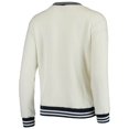 thumbnail image 4 of Women's Concepts Sport Cream/Navy Seattle Seahawks Granite Knit Pullover Sweatshirt, 4 of 4