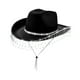 thumbnail image 4 of Sombrero de vaquero elegante Yuyangstore con correa ajustable para la barbilla Negro, 4 of 8