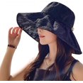 thumbnail image 1 of Sombreros de pescador KAIYANG Mujer Encaje Plegables Protección Solar UPF 50+ Ala Ancha Beige y Negro, 1 of 5