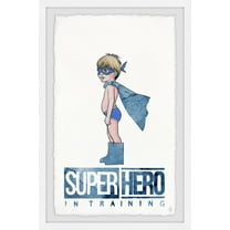Marmont Hill Little Superhero in Training Framed Wall Art