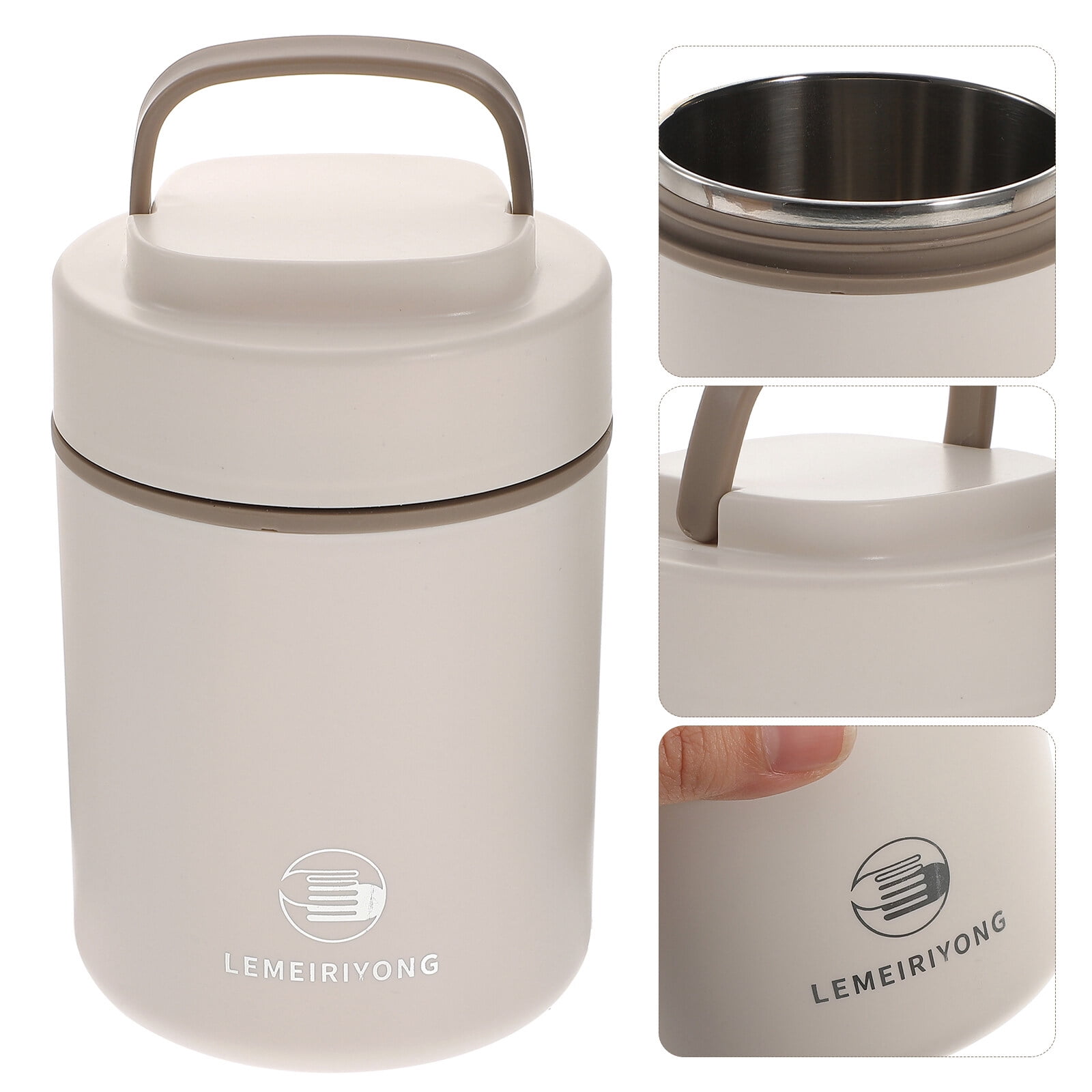 Microwave Soup Mug With Lid - Portable Soup Bowl Soup Container Ramen  Cooker, Breakfast Jar Hot Cereal Cups Oatmeal Container With Cover Food  Flask