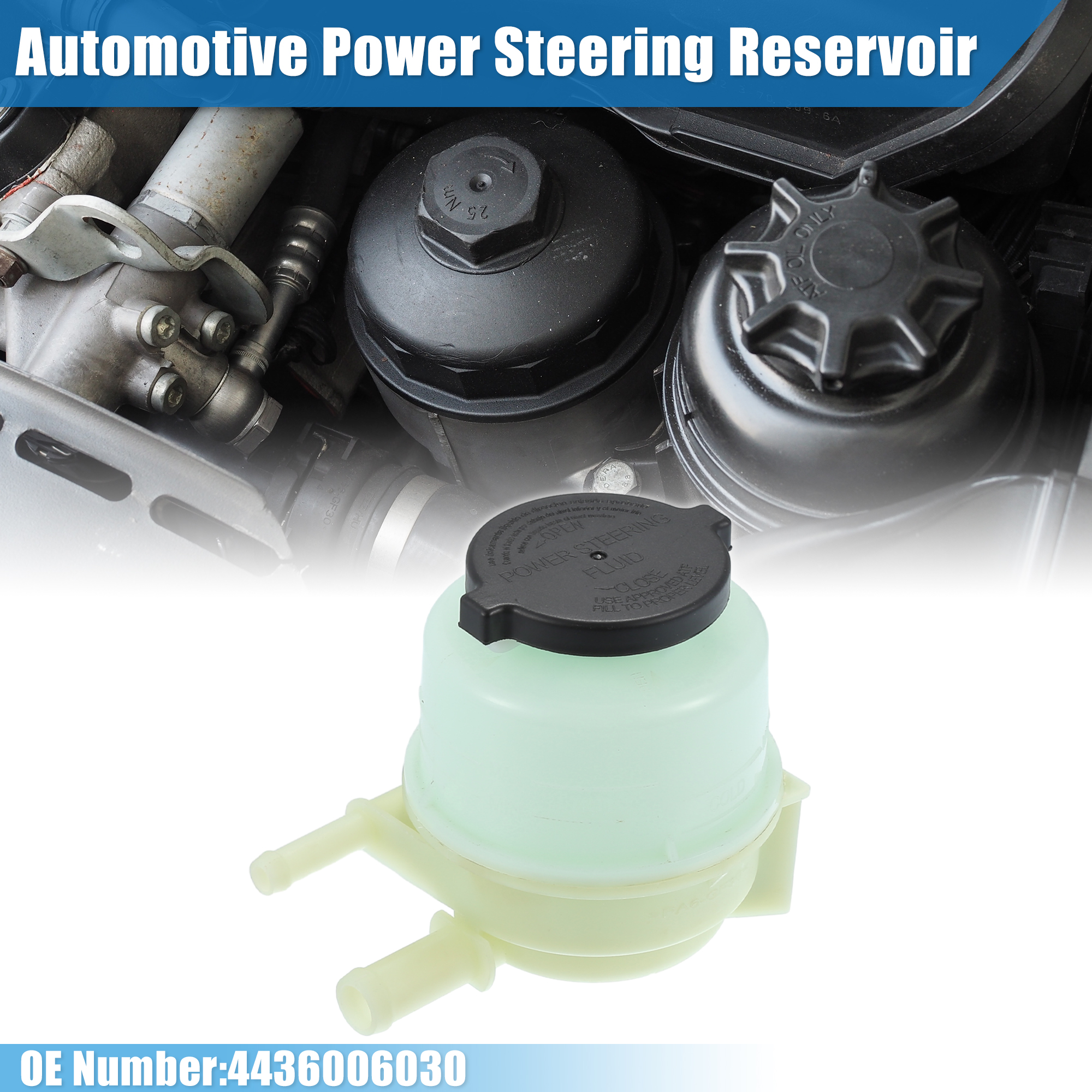Unique Bargains Automotive Power Steering Reservoir No.4436006030 for Toyota Camry 2002-2011 for Toyota Avalon 2005-2012